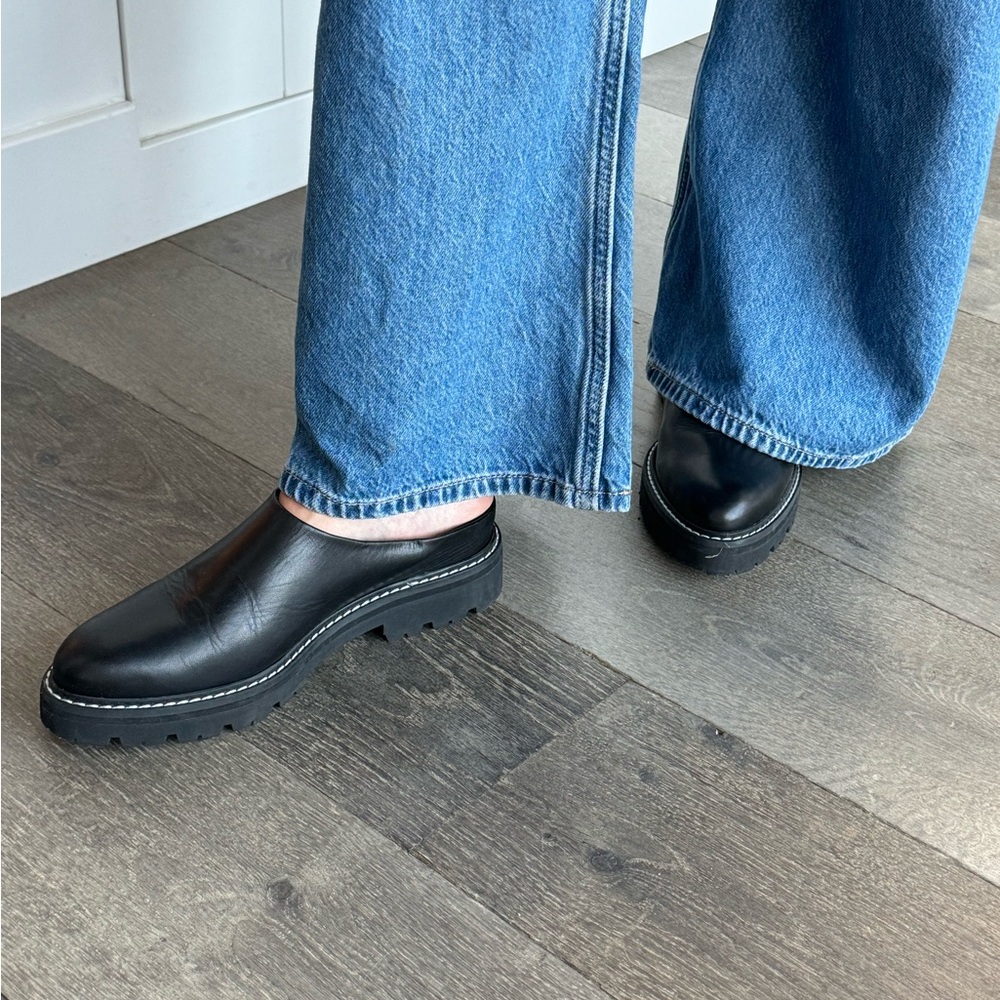 Jenni Kayne Black Leather Loafers